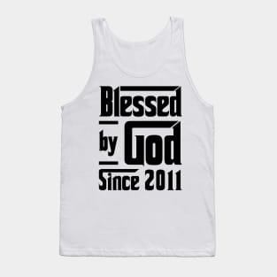 Blessed By God Since 2011 12th Birthday Tank Top